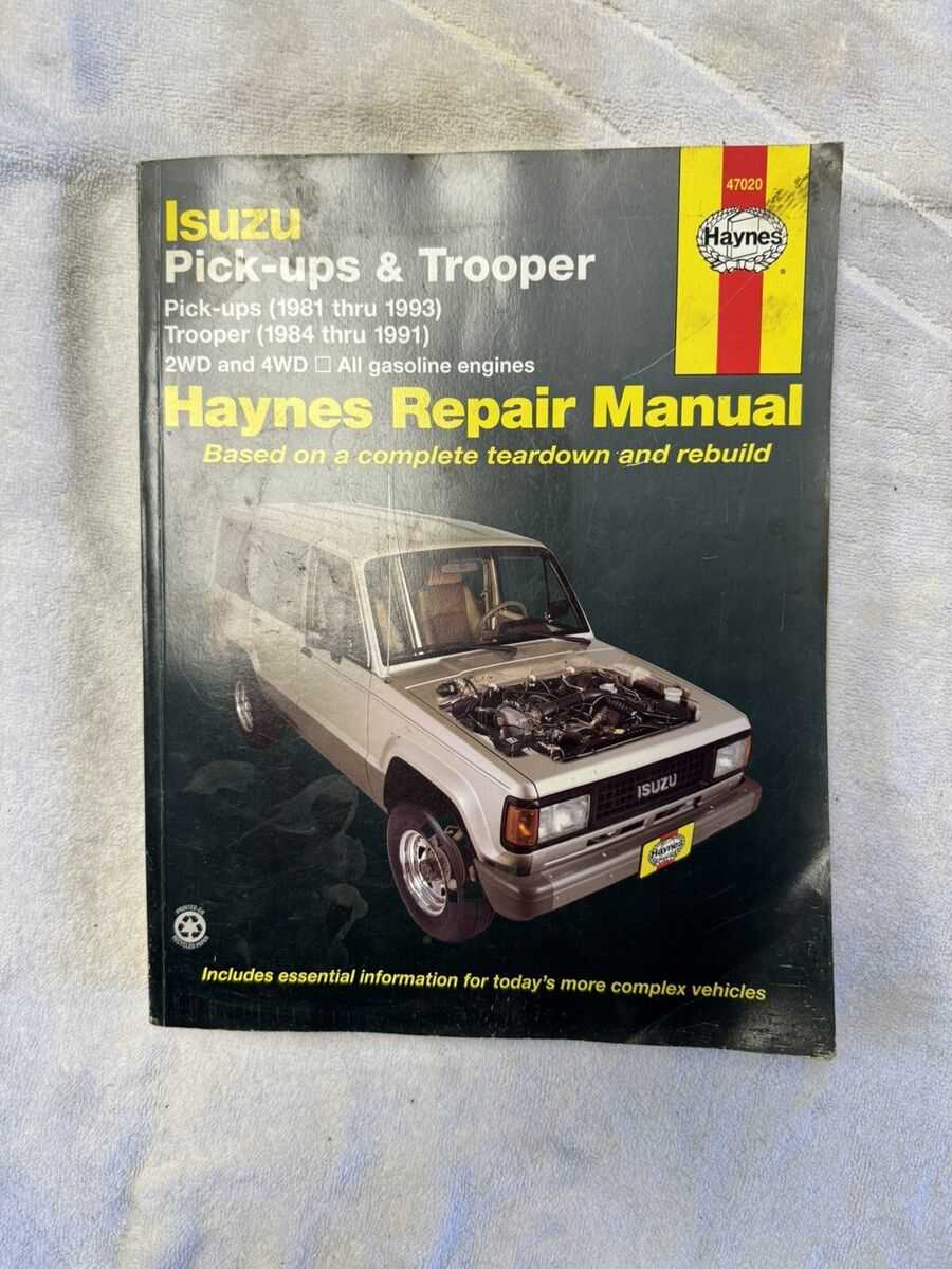 1990 isuzu trooper repair manual