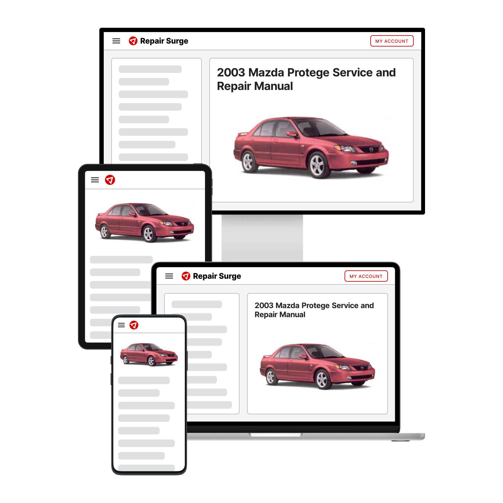 mazda protege repair manual