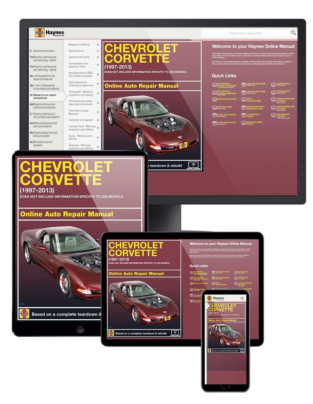 chilton corvette repair manual