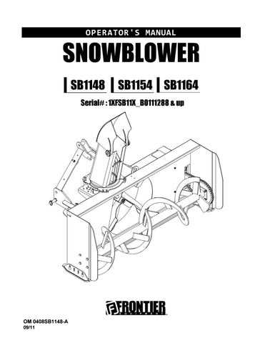 john deere snowblower repair manual