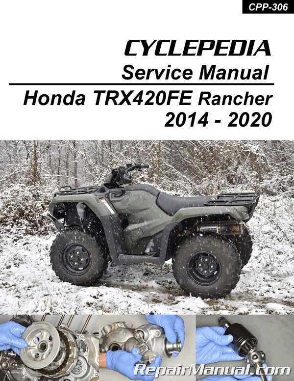 honda four wheeler repair manual