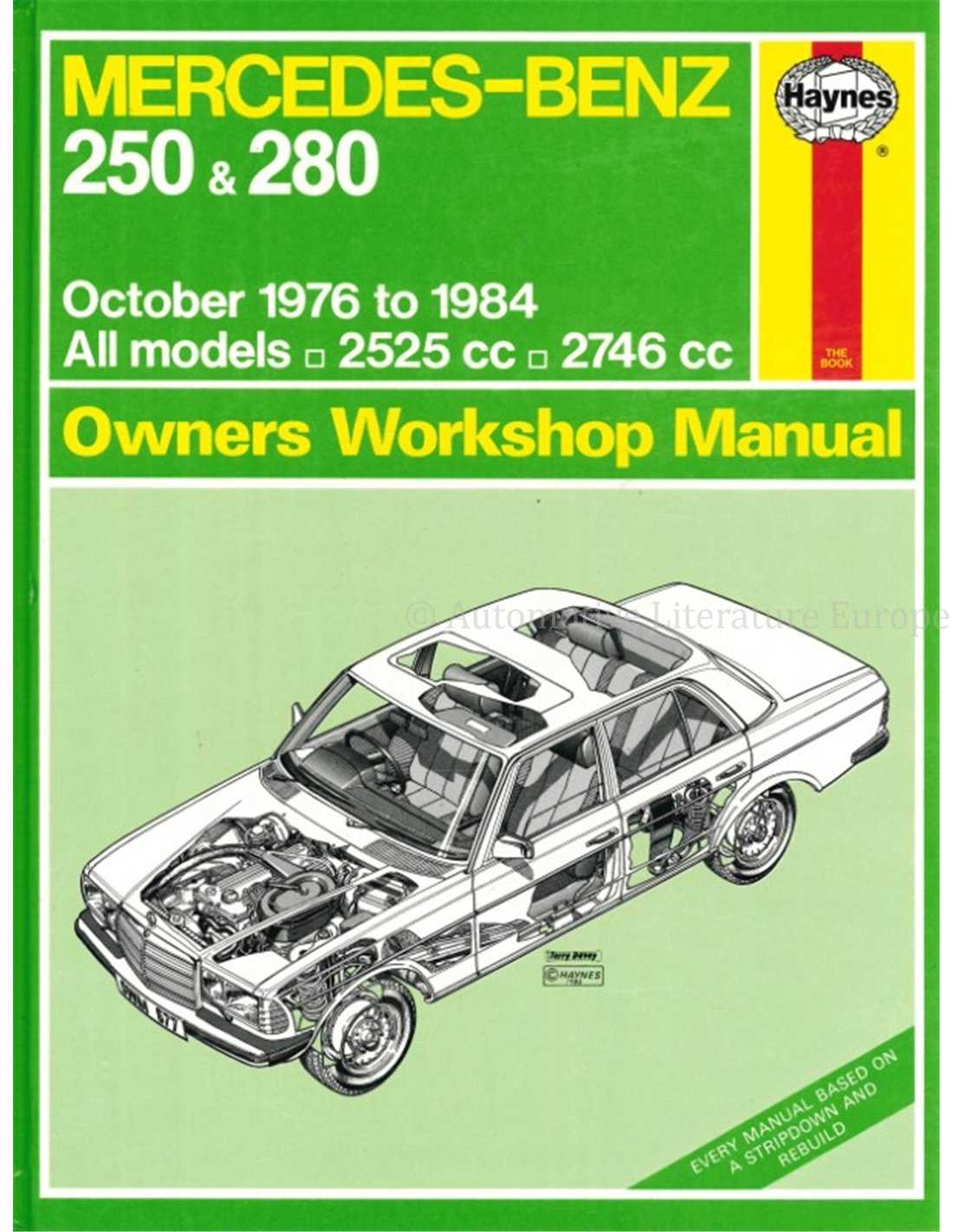 mercedes car repair manuals