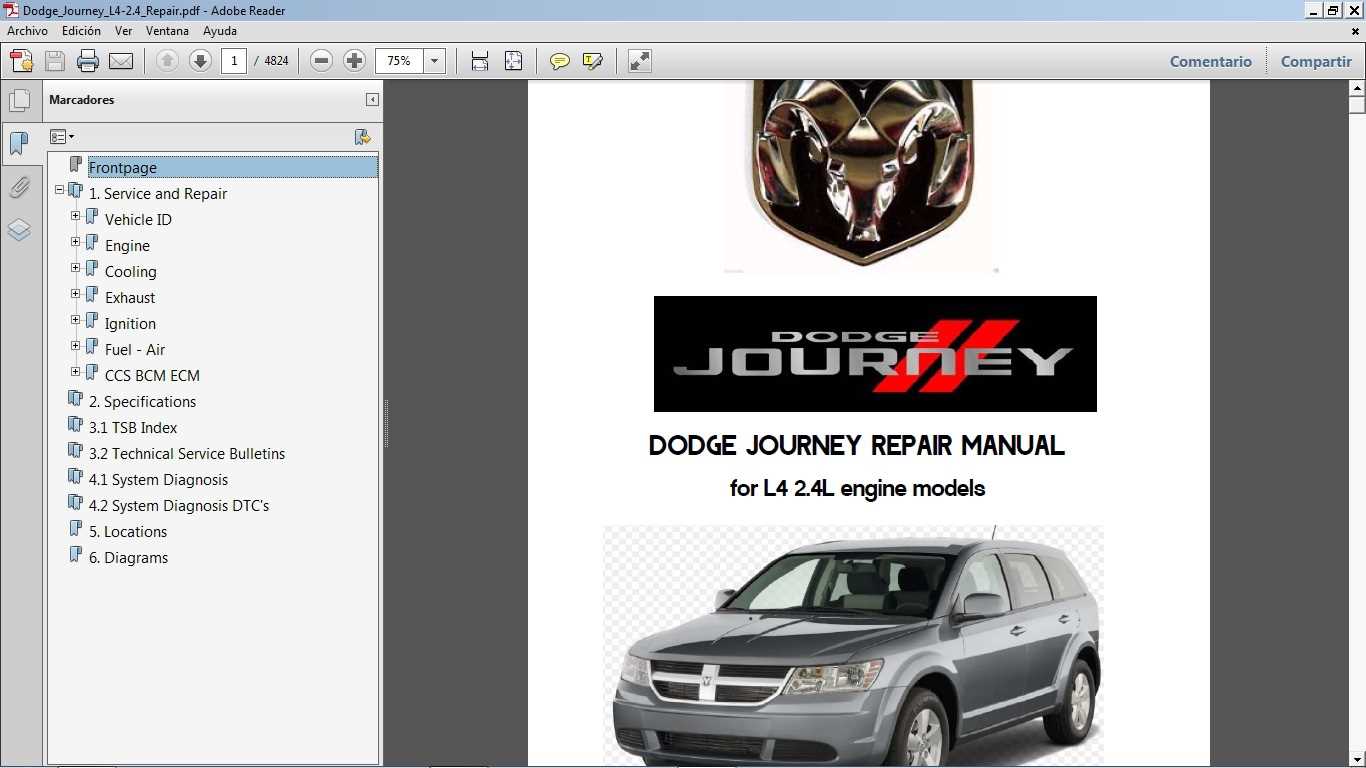 2015 dodge journey repair manual