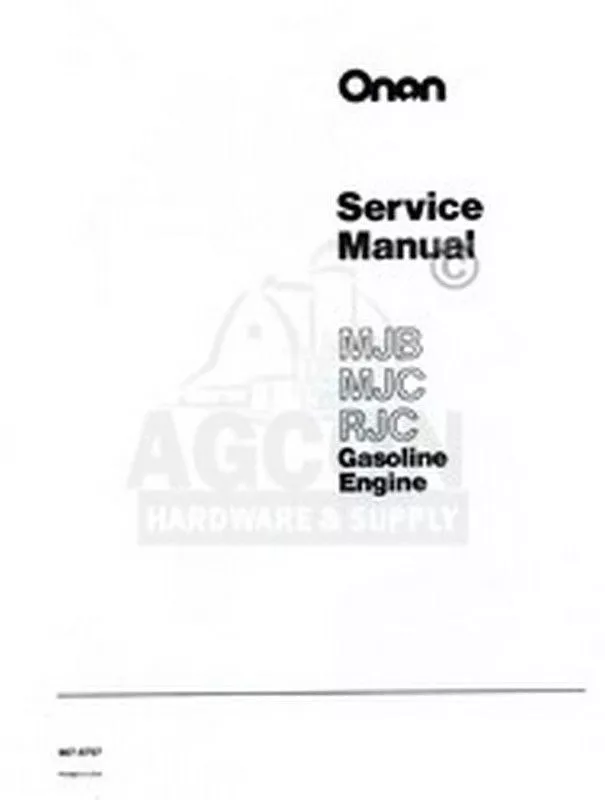 onan engine repair manual