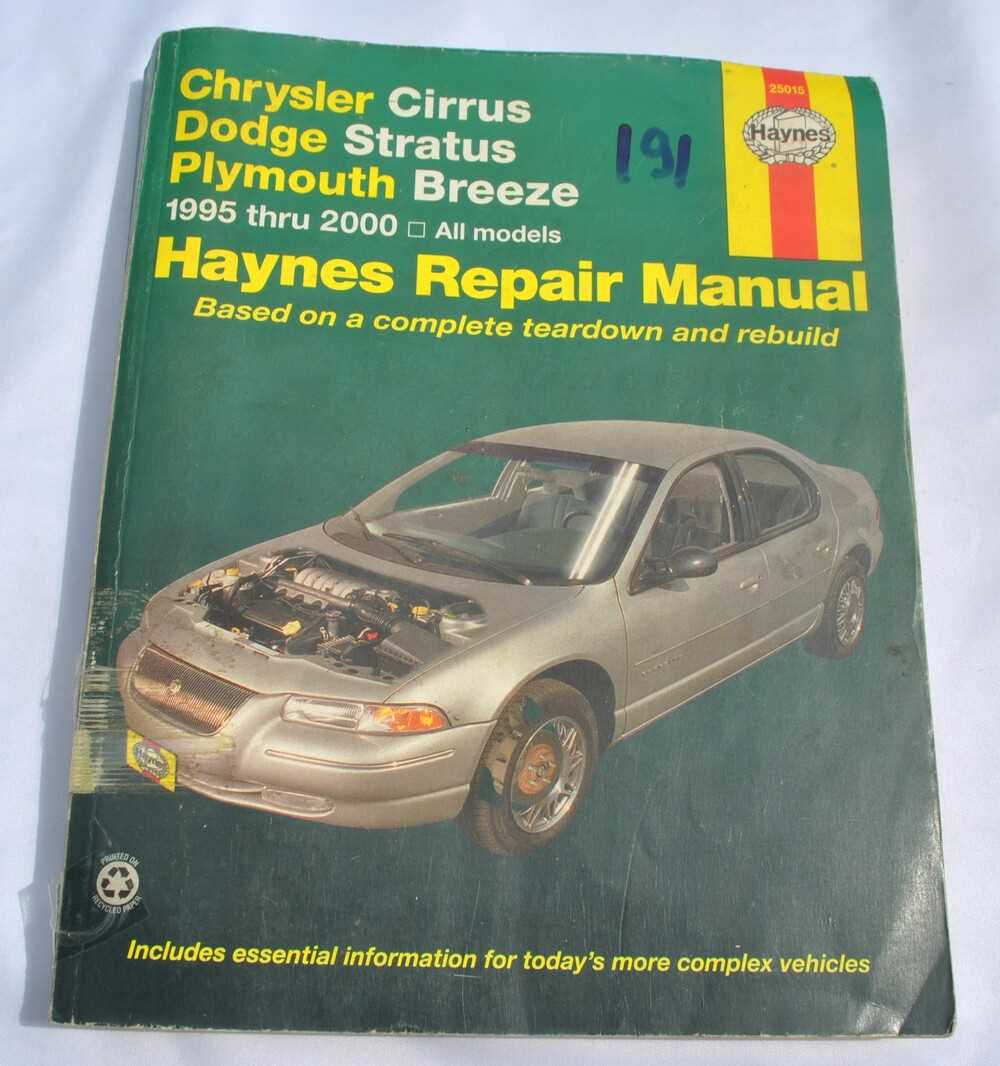 1999 dodge stratus repair manual