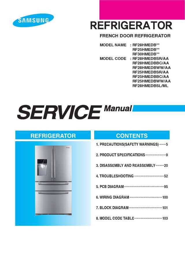 samsung rf18hfenbsr repair manual