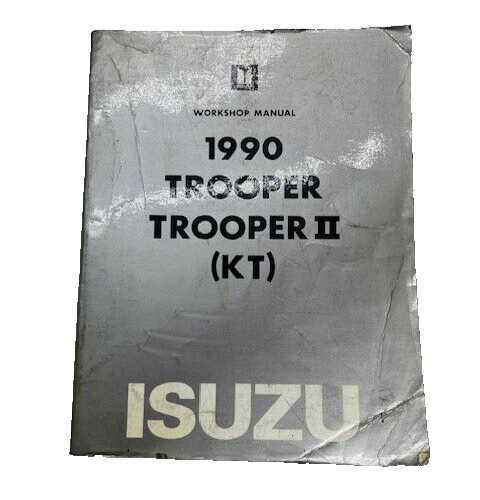 1990 isuzu trooper repair manual