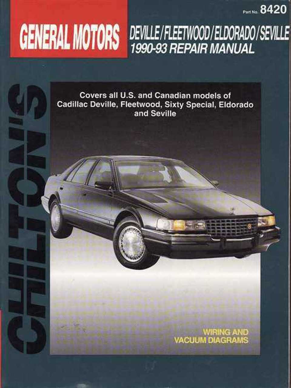 cadillac seville repair manual