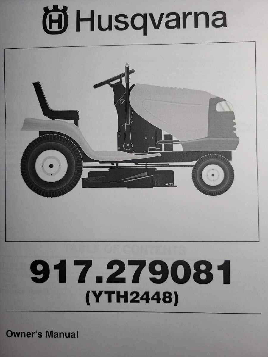 repair manual for husqvarna riding mower