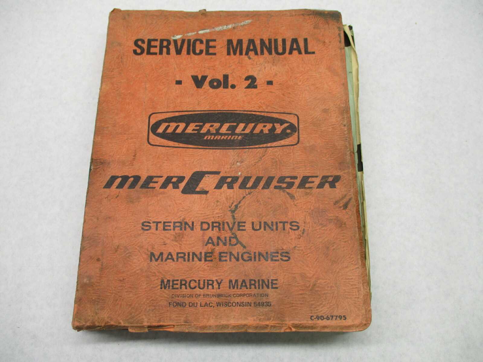 mercruiser stern drive repair manual