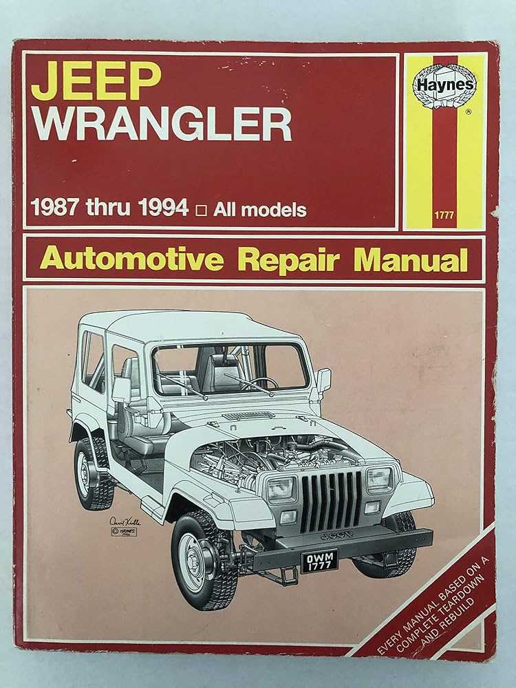 jeep yj repair manual