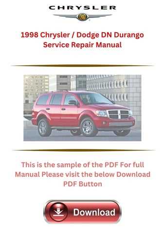 1998 dodge durango repair manual