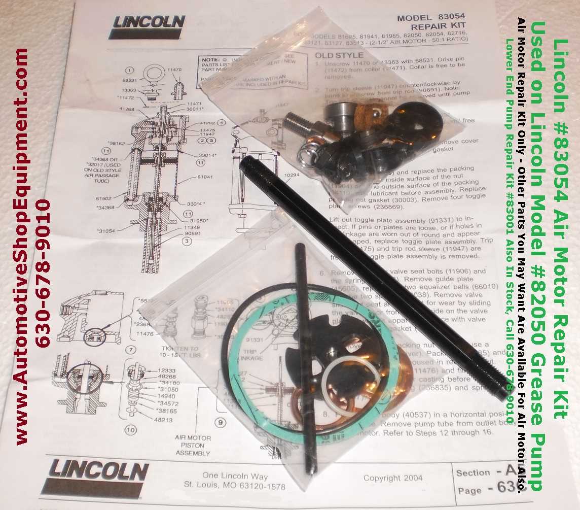 lincoln grease pump 82050 repair manual