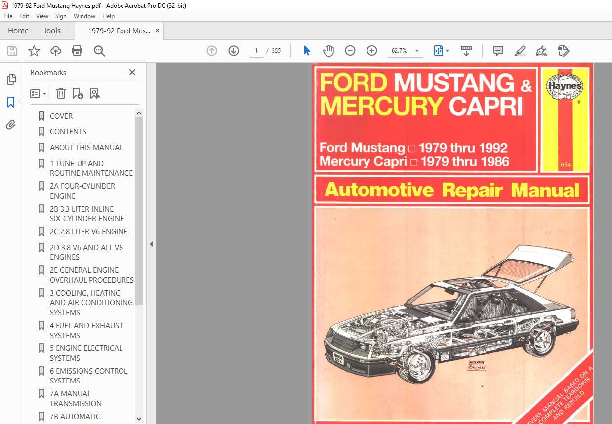 1993 mustang repair manual