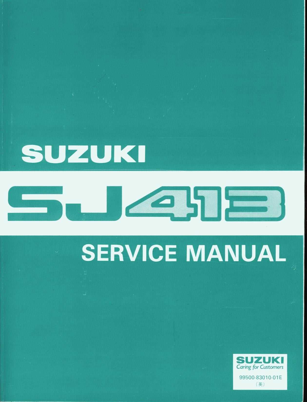 suzuki jimny repair manual