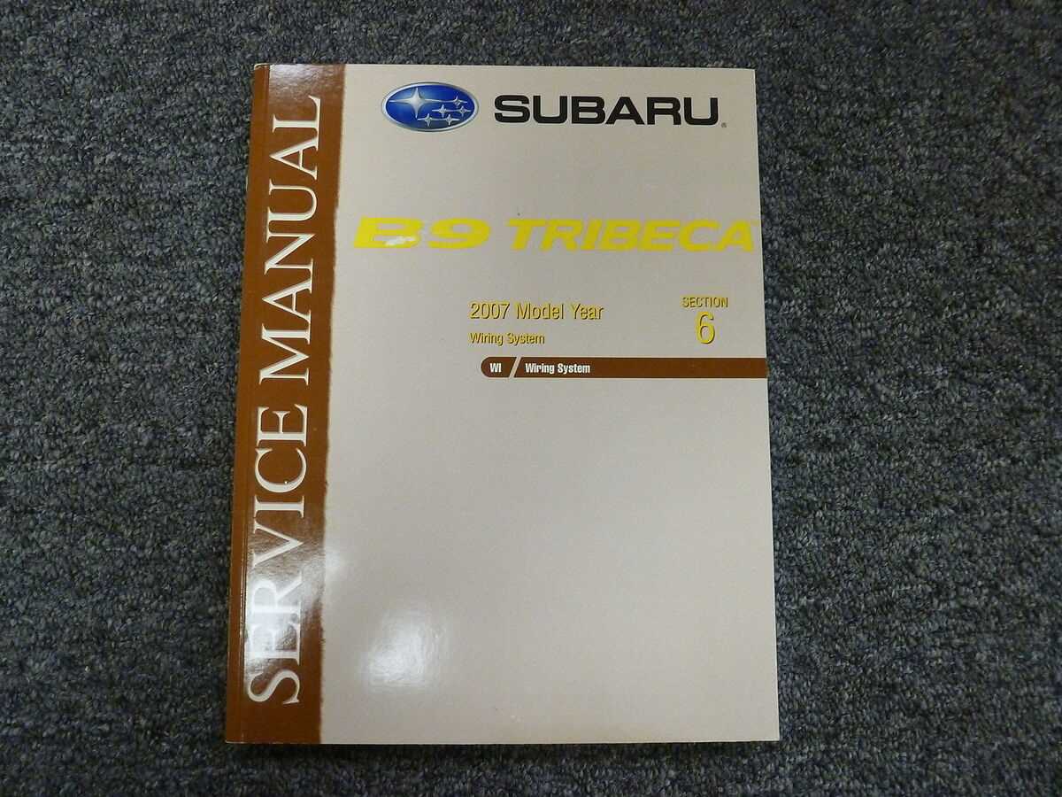 subaru tribeca repair manual