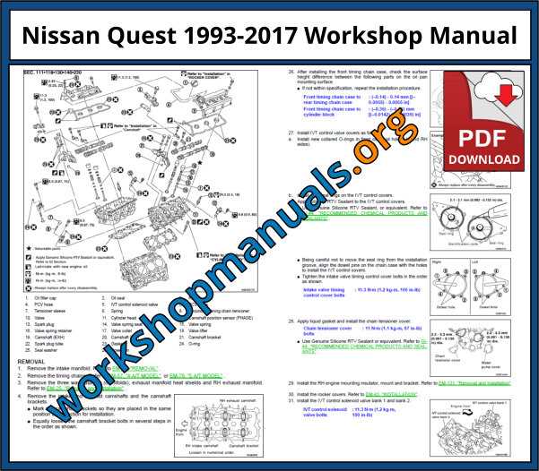 2005 nissan quest repair manual