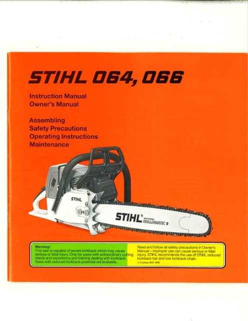 stihl 066 repair manual