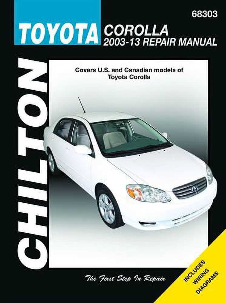 2003 corolla repair manual