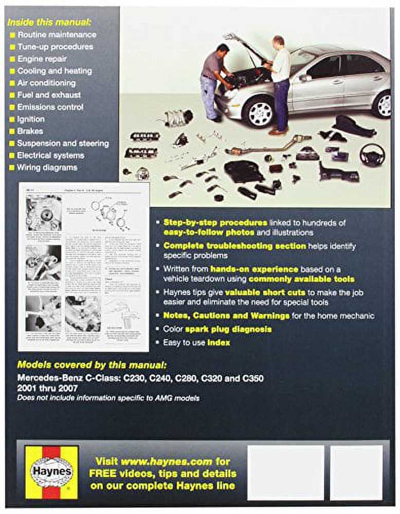 mercedes benz c280 repair manual