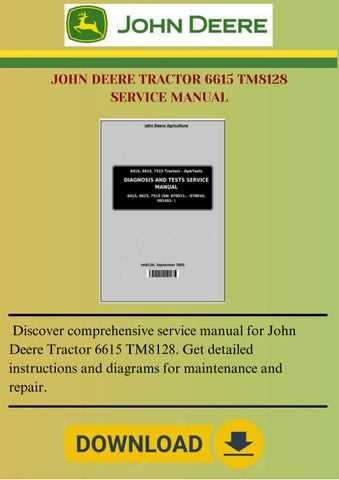 john deere 6615 repair manual