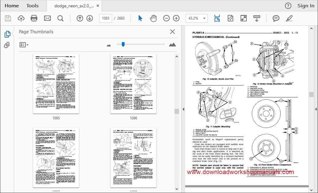 2001 dodge neon repair manual