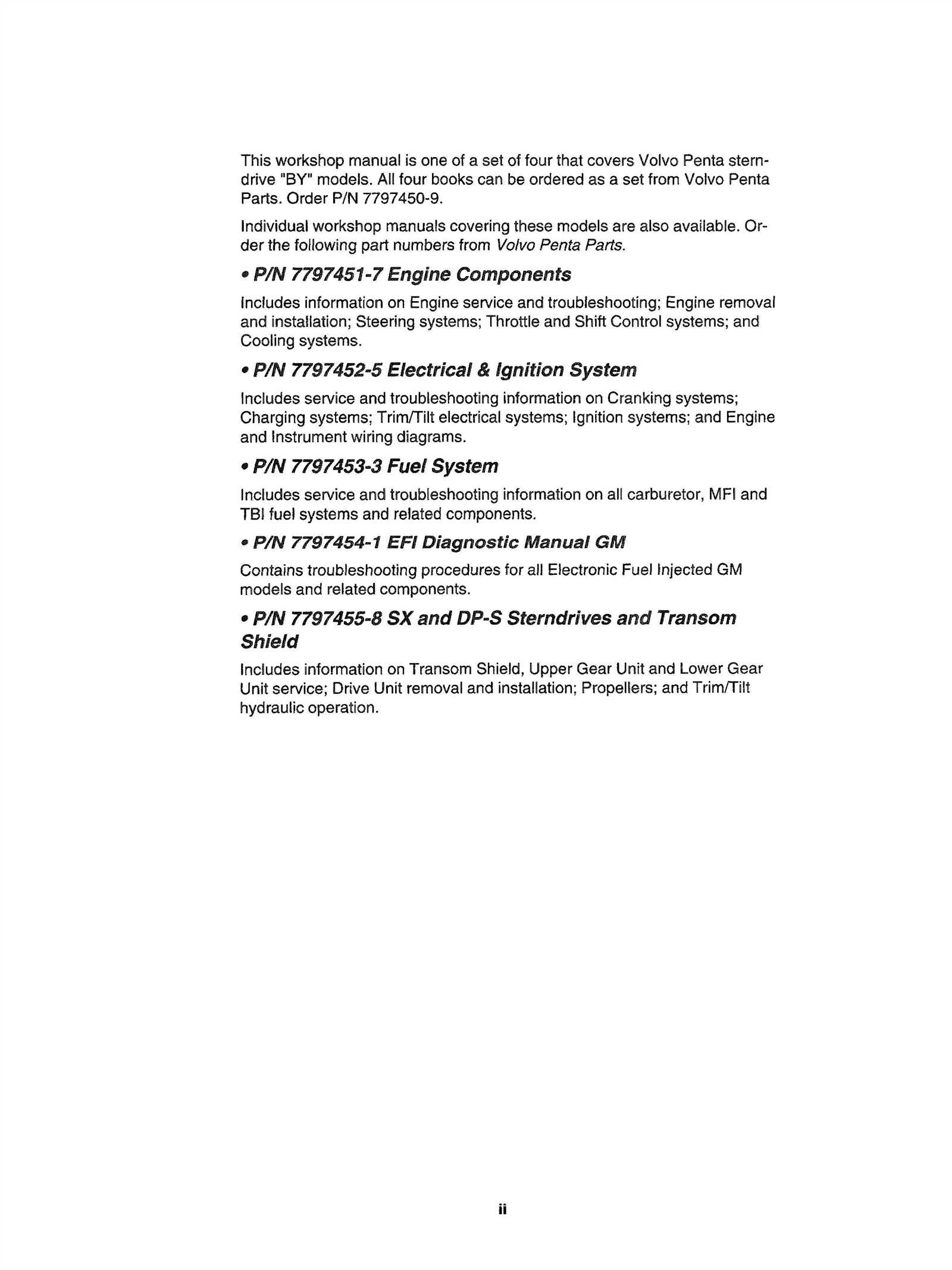 volvo penta sterndrive repair manual