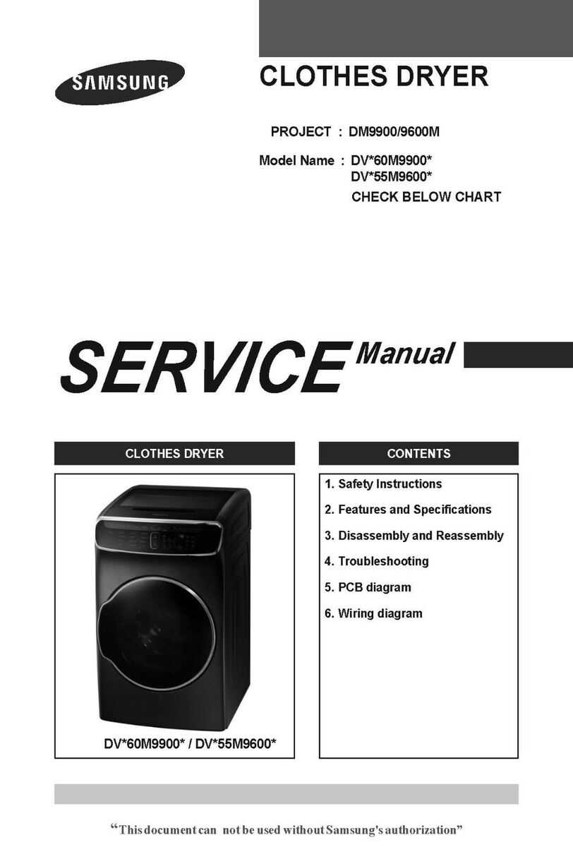 samsung electric dryer repair manual