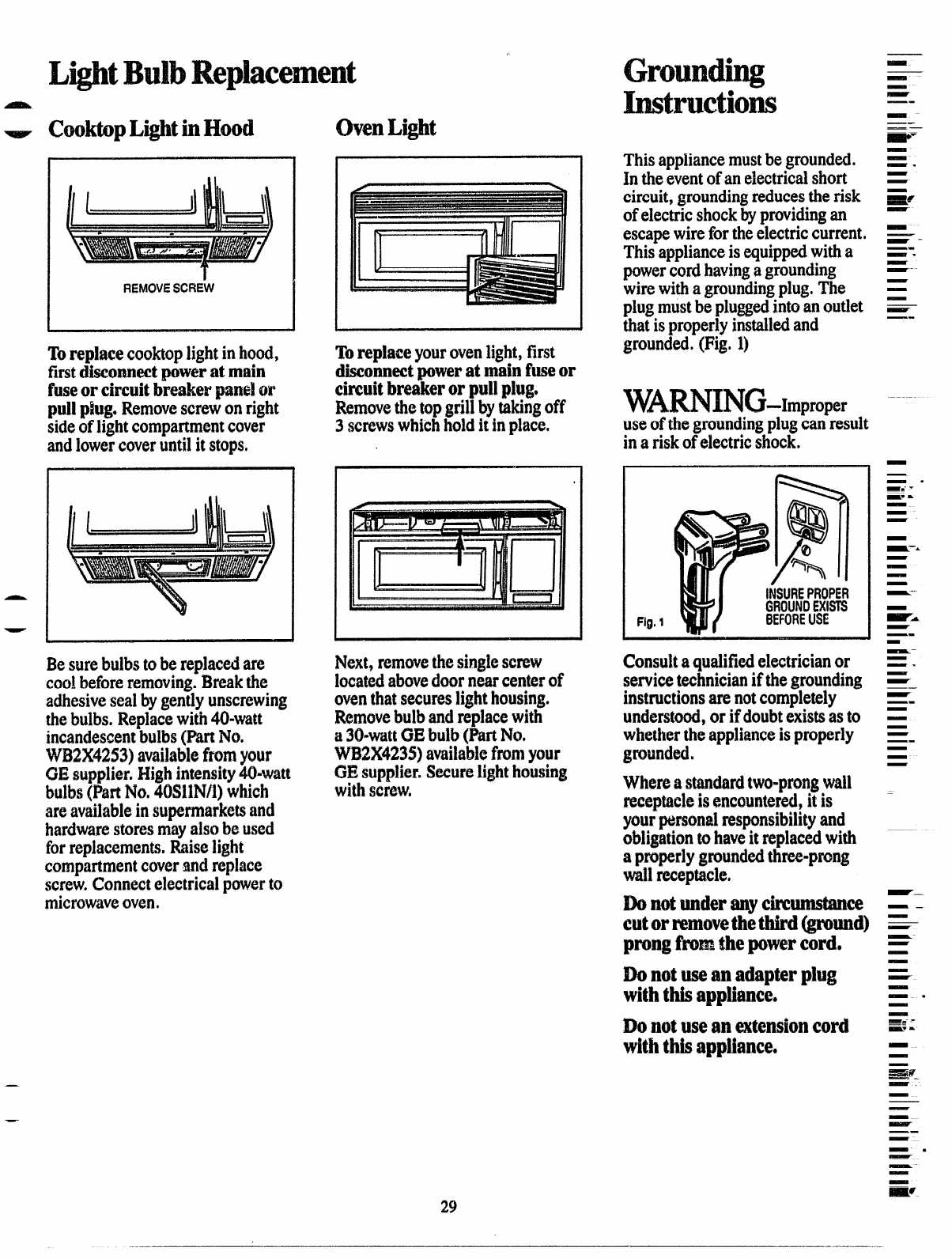 ge microwave oven repair manual