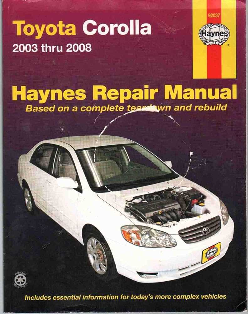 2003 corolla repair manual