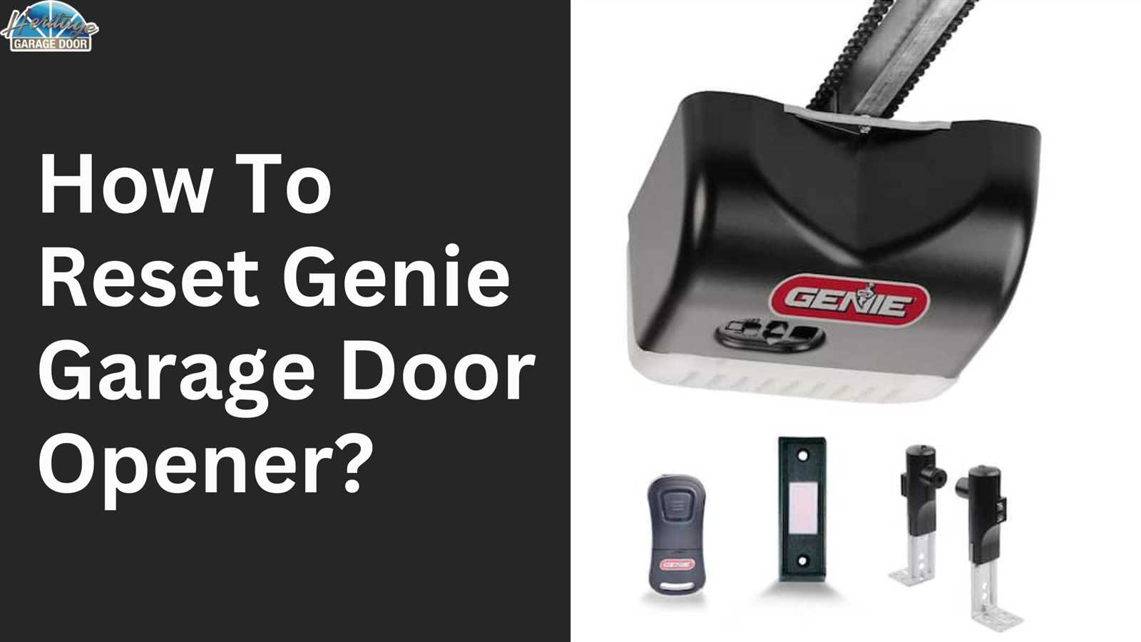 genie garage door opener repair manual
