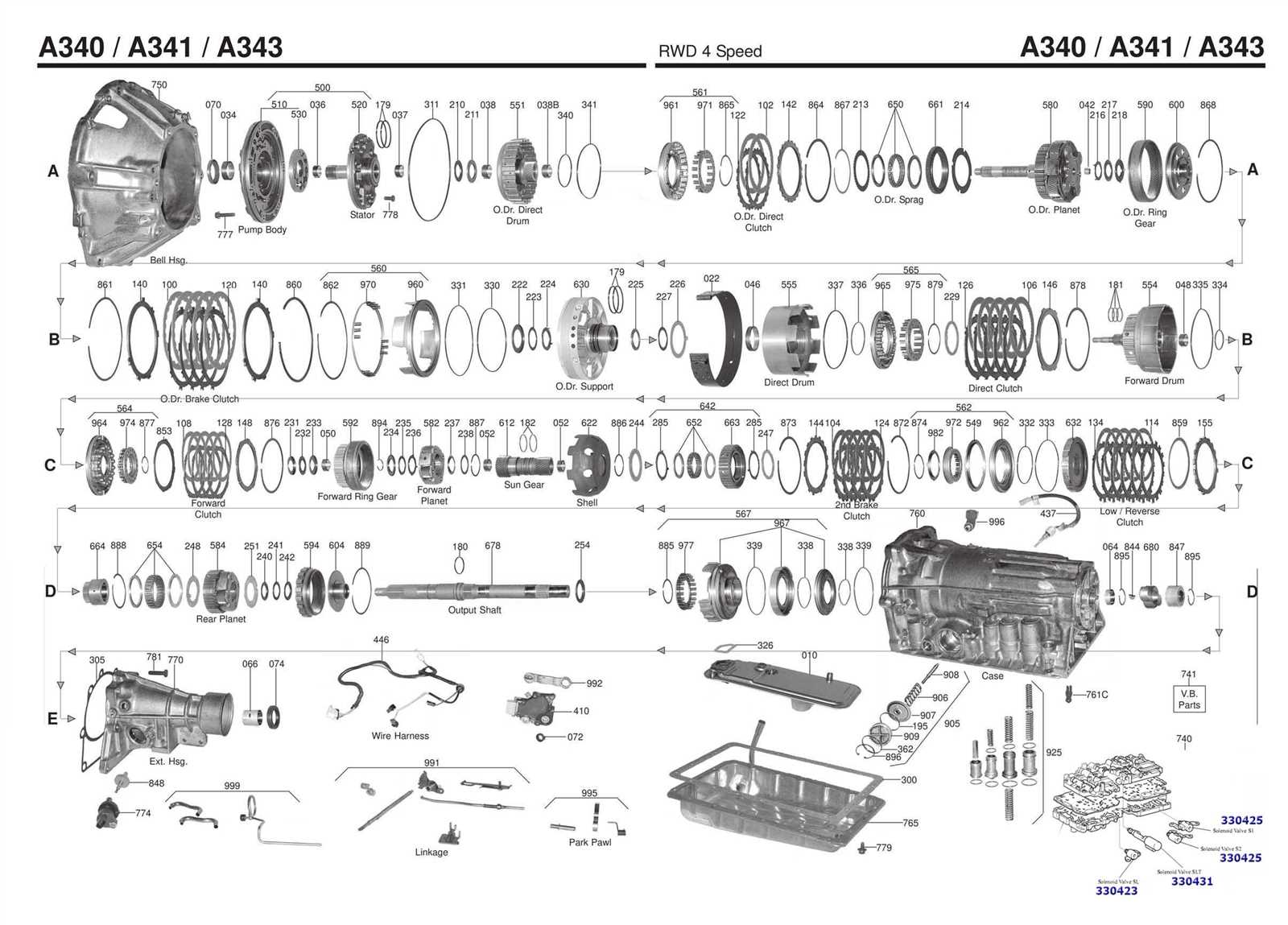 a340f transmission repair manual