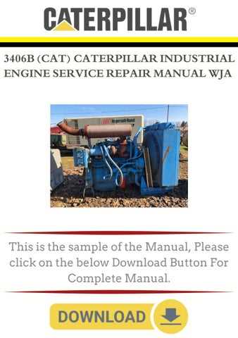 cat 3406b repair manual