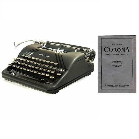 smith corona typewriter repair manual