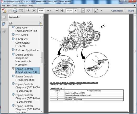 2002 chevy venture repair manual