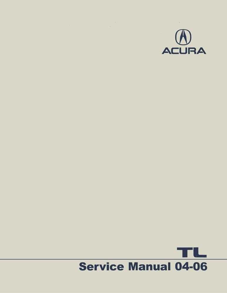 2005 acura tl repair manual