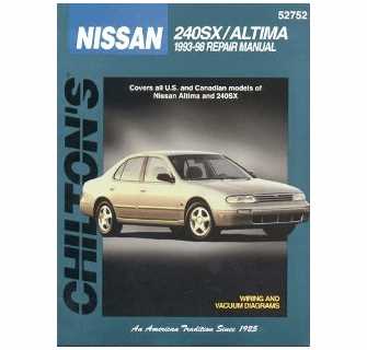 chilton nissan altima repair manual