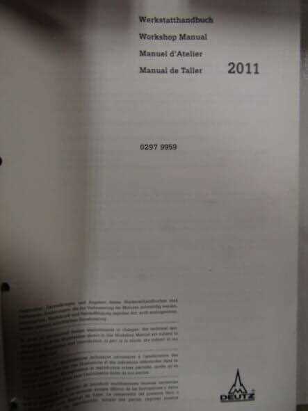 deutz 2011 repair manual