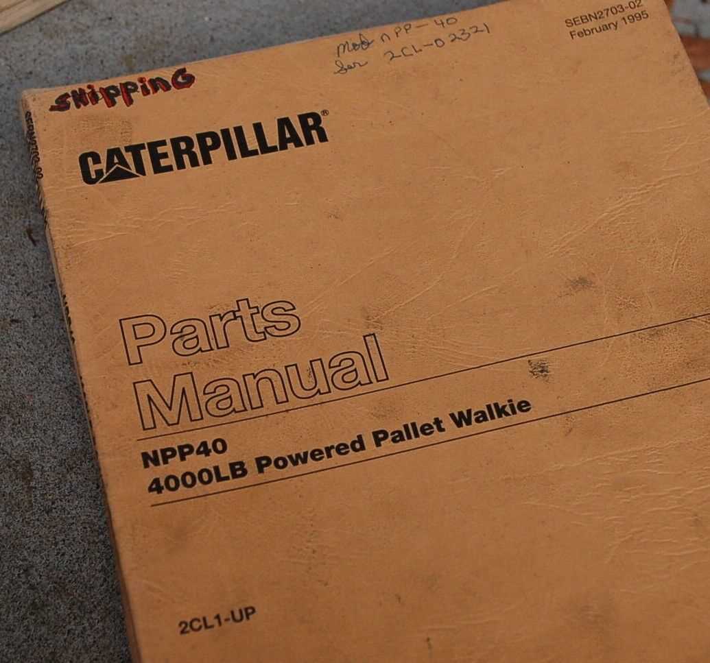 cat pallet jack repair manual