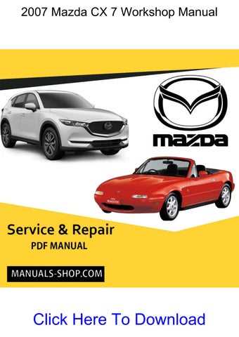 2007 mazda cx 7 repair manual