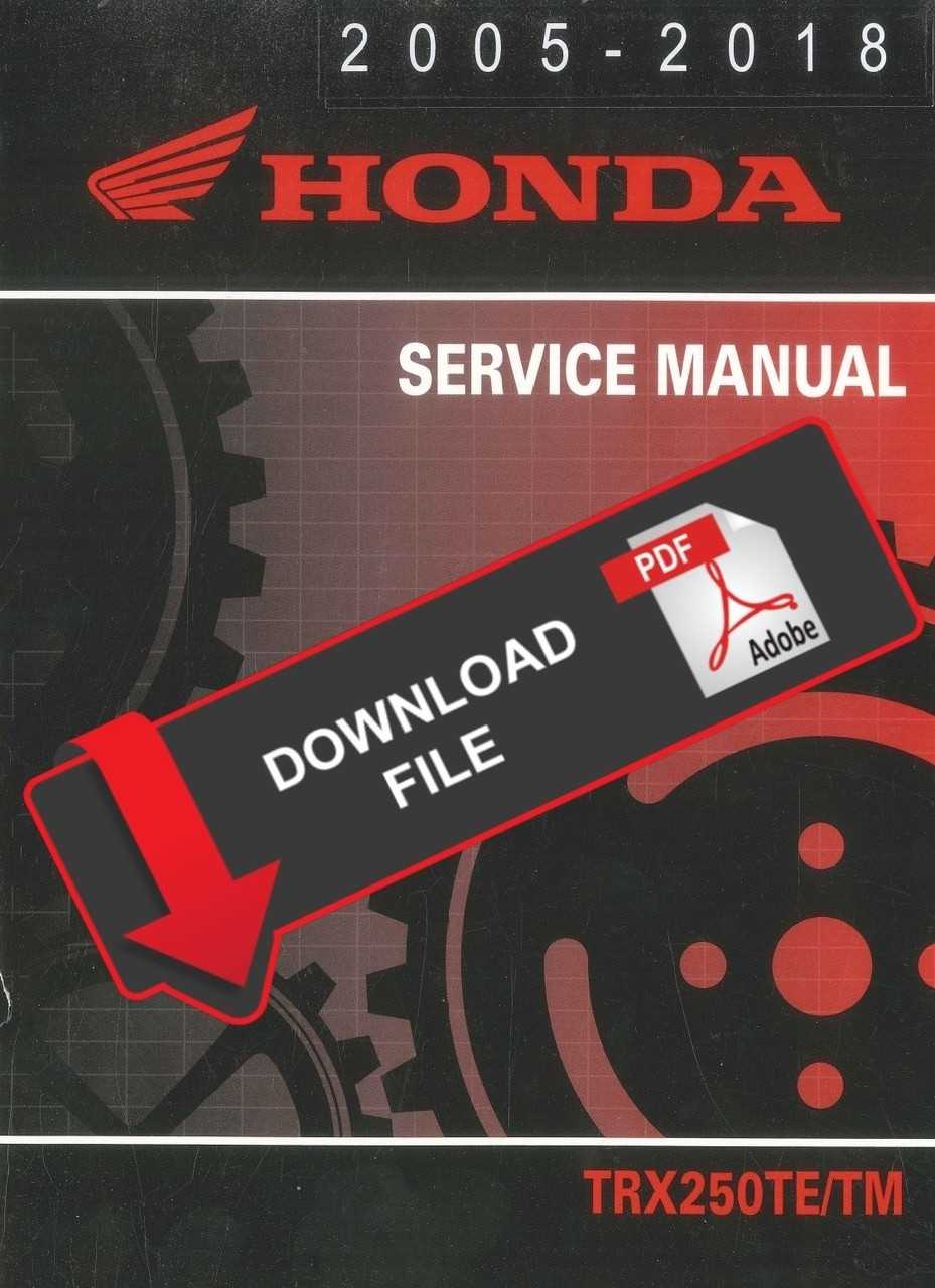 free honda recon 250 repair manual