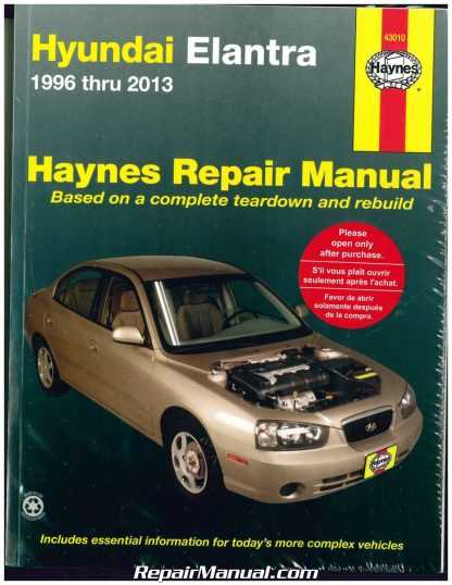 2003 hyundai elantra repair manual