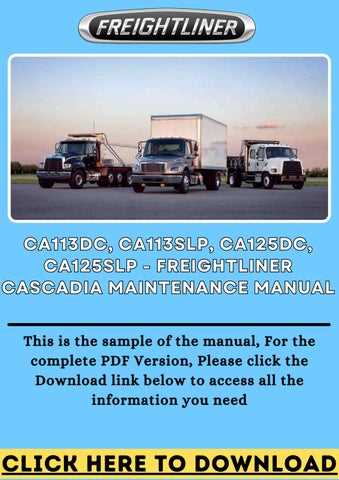 freightliner cascadia repair manual