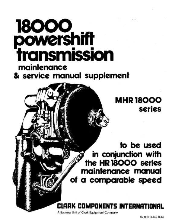 clark transmission repair manual