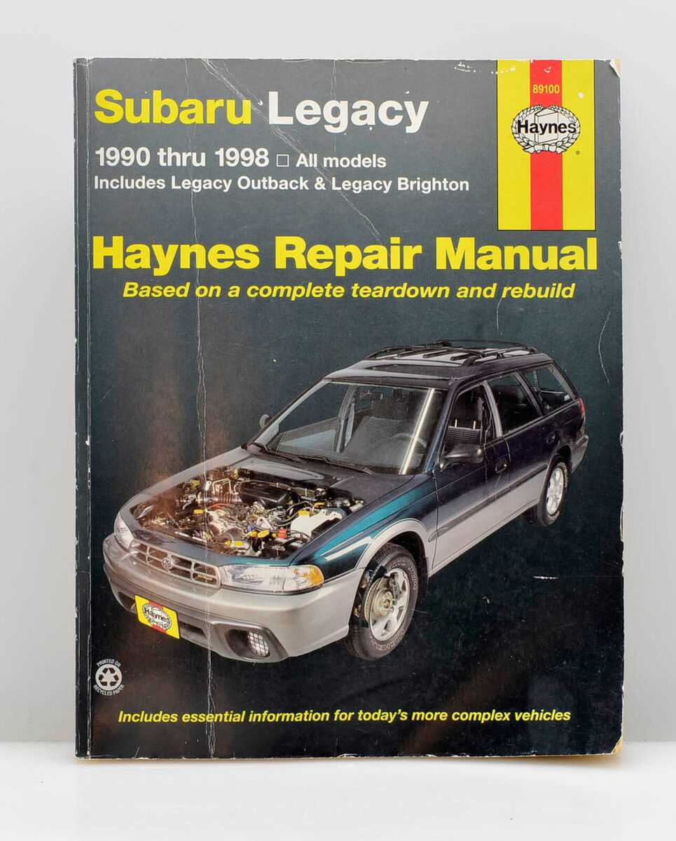 2016 subaru outback repair manual