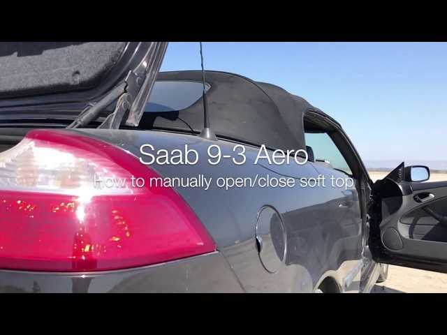 saab convertible top repair manual