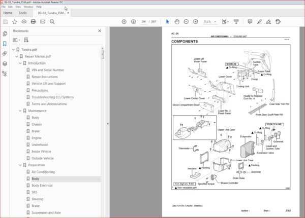 2003 tundra repair manual