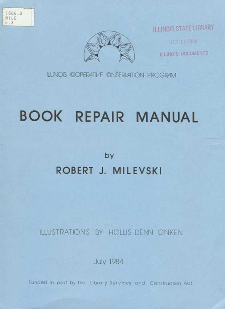 a simple book repair manual