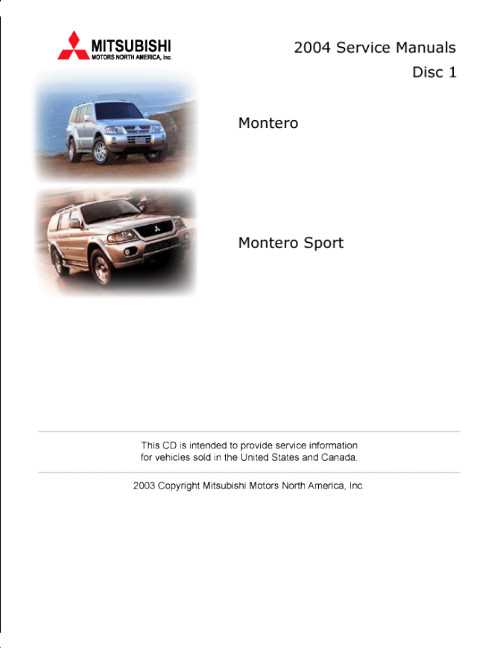 1999 mitsubishi montero sport repair manual