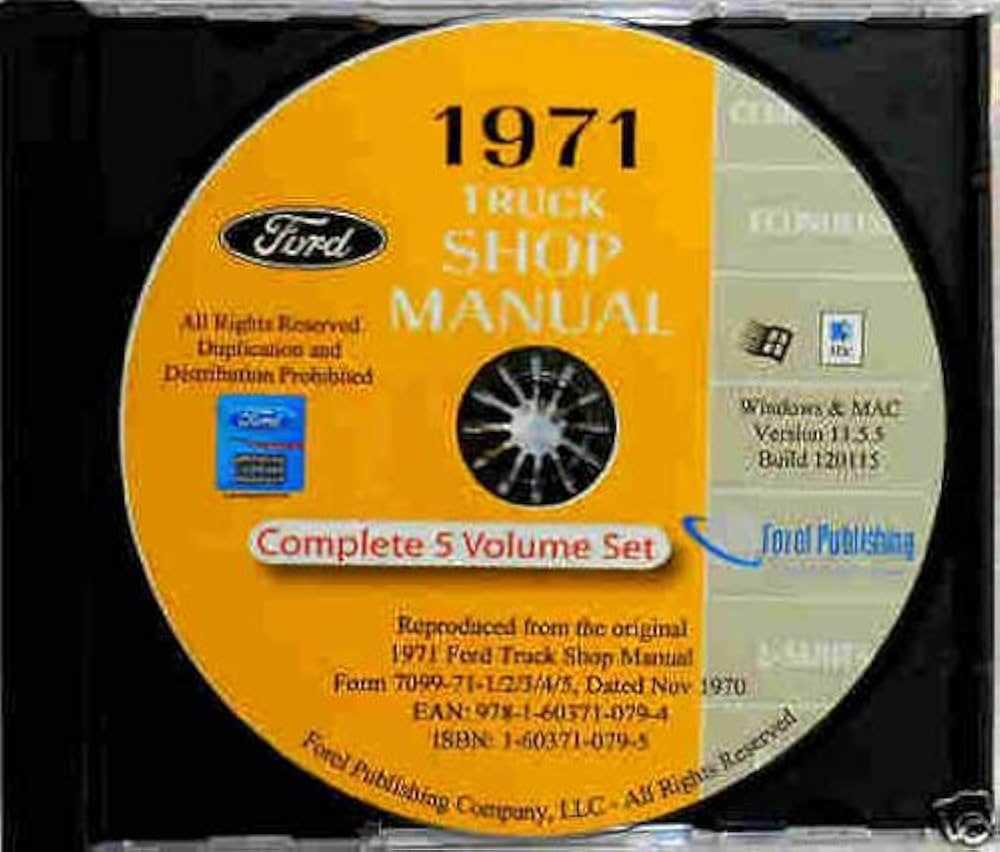 1971 ford f100 repair manual